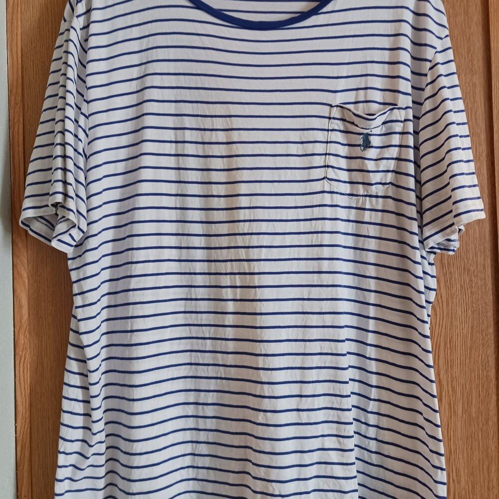 Polo Ralph Lauren Vintage Striped Pocket T-Shirt Size XXL